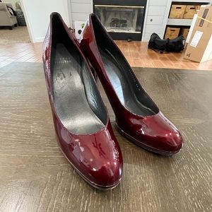 stuart Weitzman heels. Size 11. Amazing deep red color.